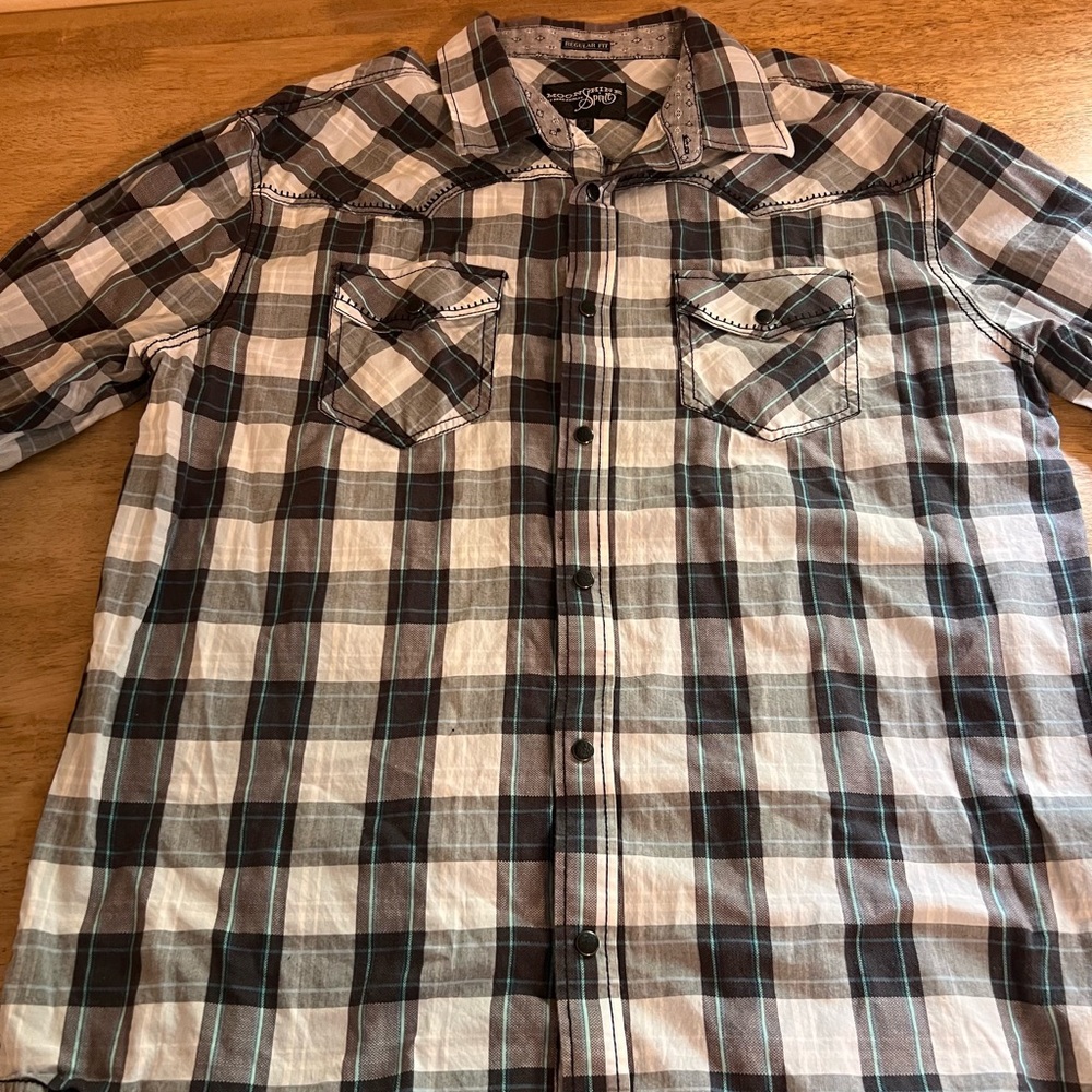 Moonshine Spirit by Brad Paisley Shirt Mens L Black Pearl Snap Western Cotton